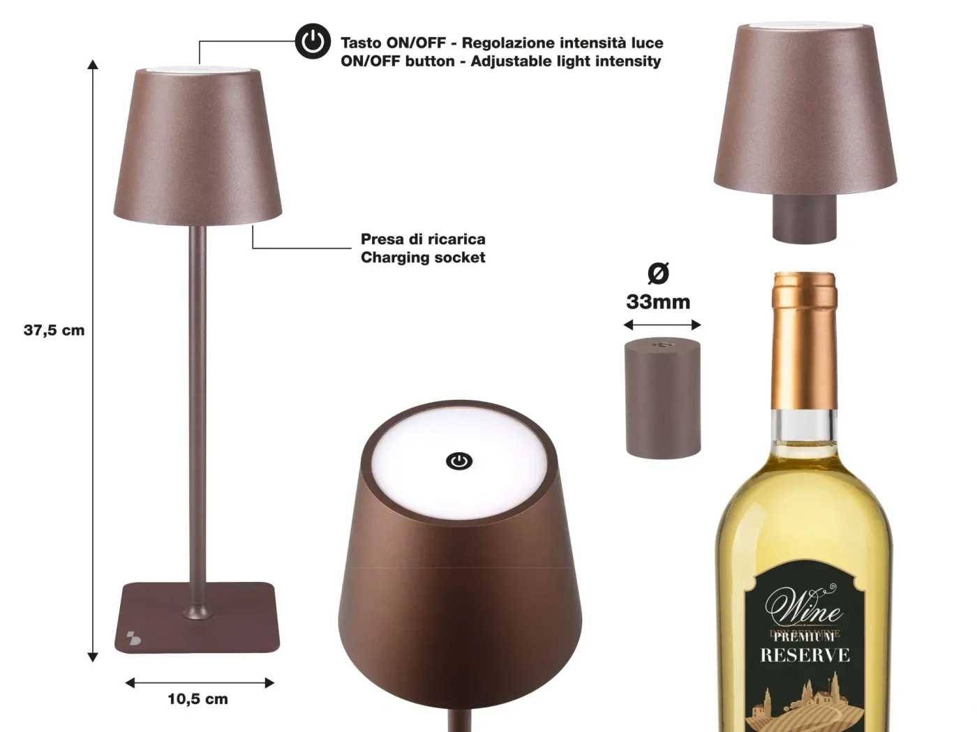 BEPER P201UTP113 Asztali lámpa USB töltéssel