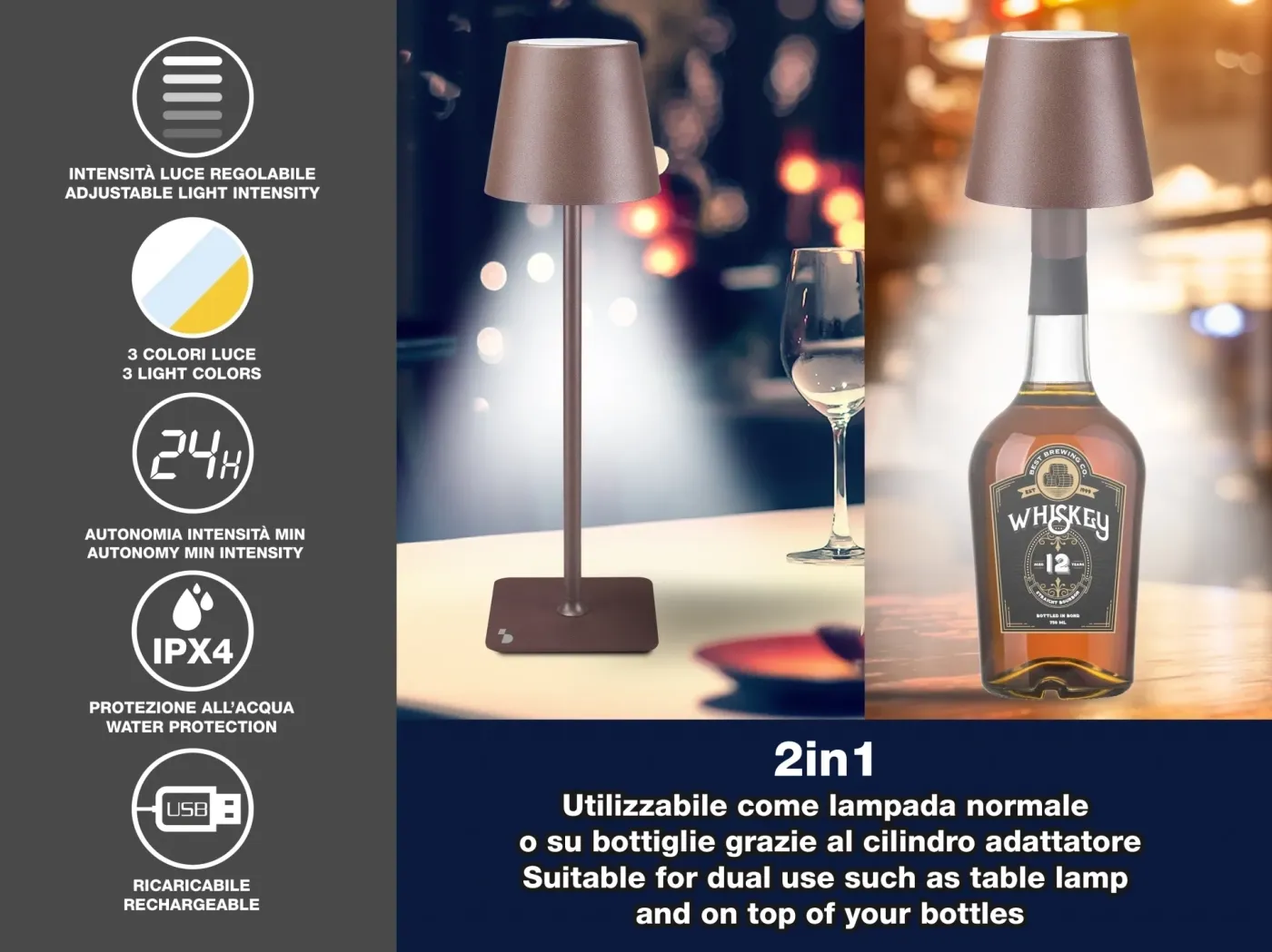 BEPER P201UTP113 Asztali lámpa USB töltéssel