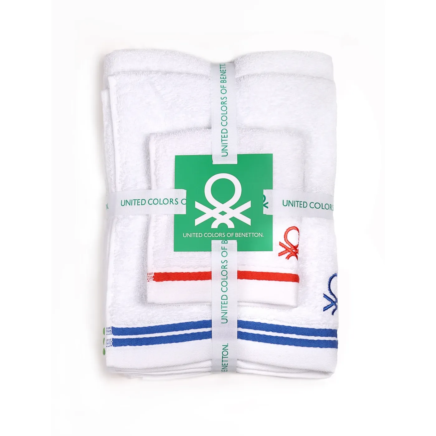 BENETTON BE-0178 3 Részes Törölköző Szett Fehér