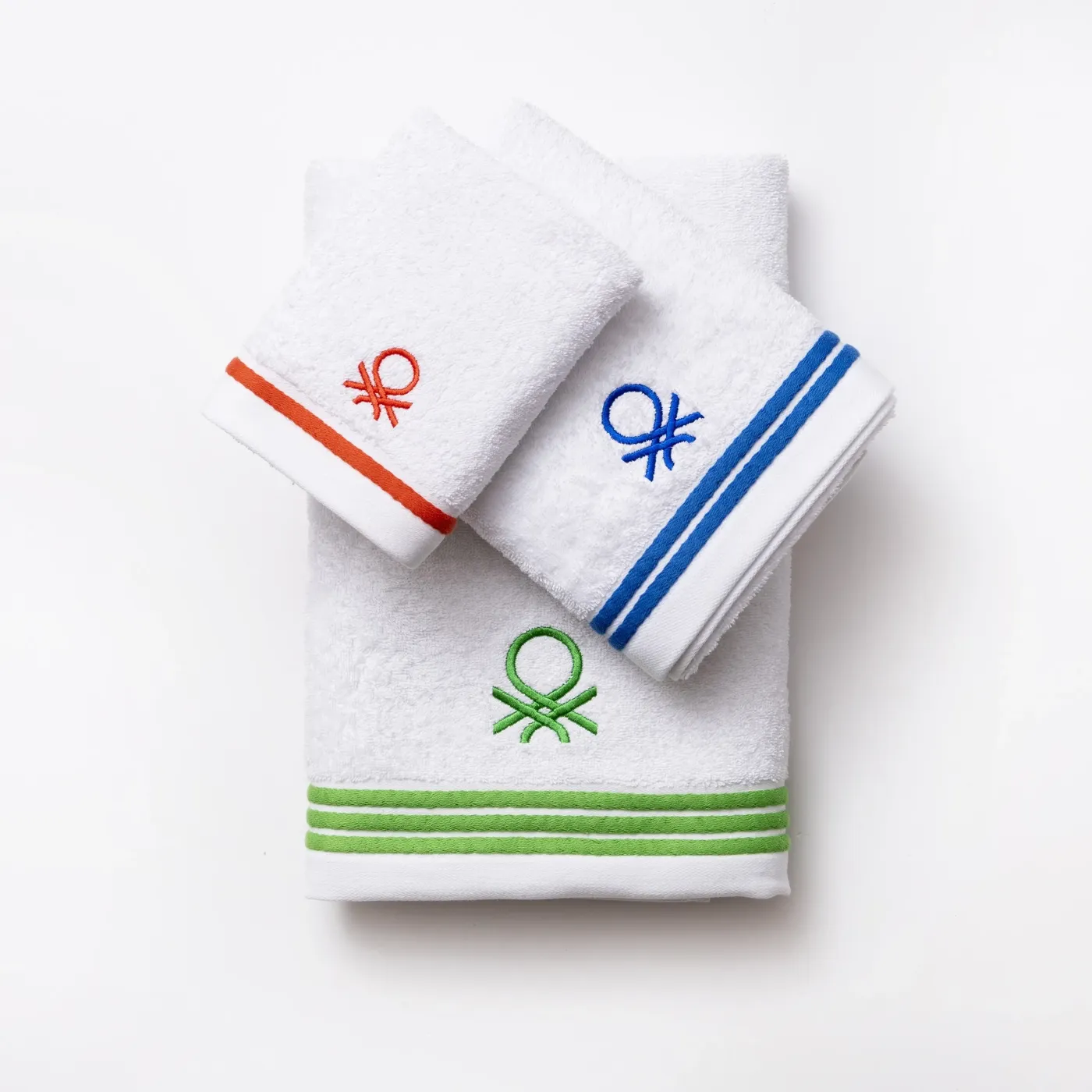 BENETTON BE-0178 3 Részes Törölköző Szett Fehér