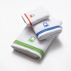 BENETTON BE-0178 3 Részes Törölköző Szett Fehér