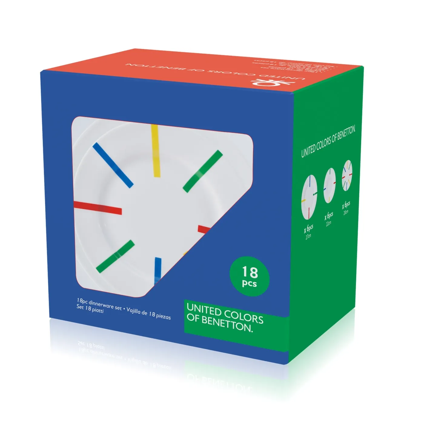 BENETTON BE-0245 18 Részes Étkészlet Színes