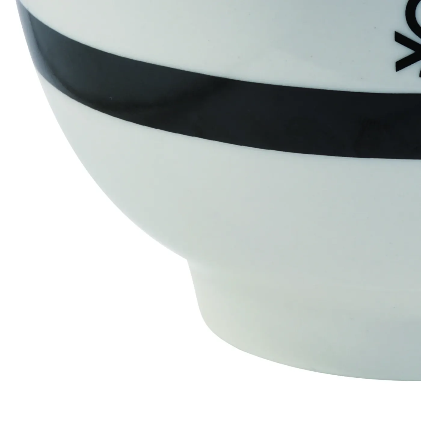 BENETTON BE-0255 4 Részes Tál Szett 650ml Fekete-Fehér