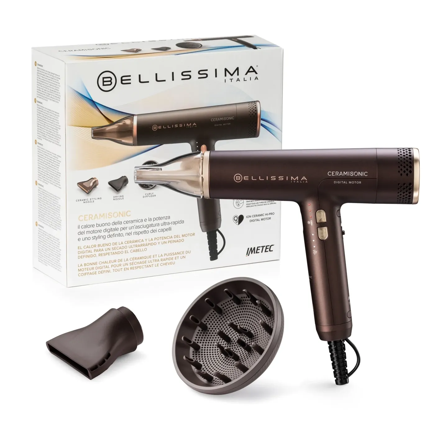 BELLISSIMA 21013 Digitális Hajszárító 1700 W Ceramisonic