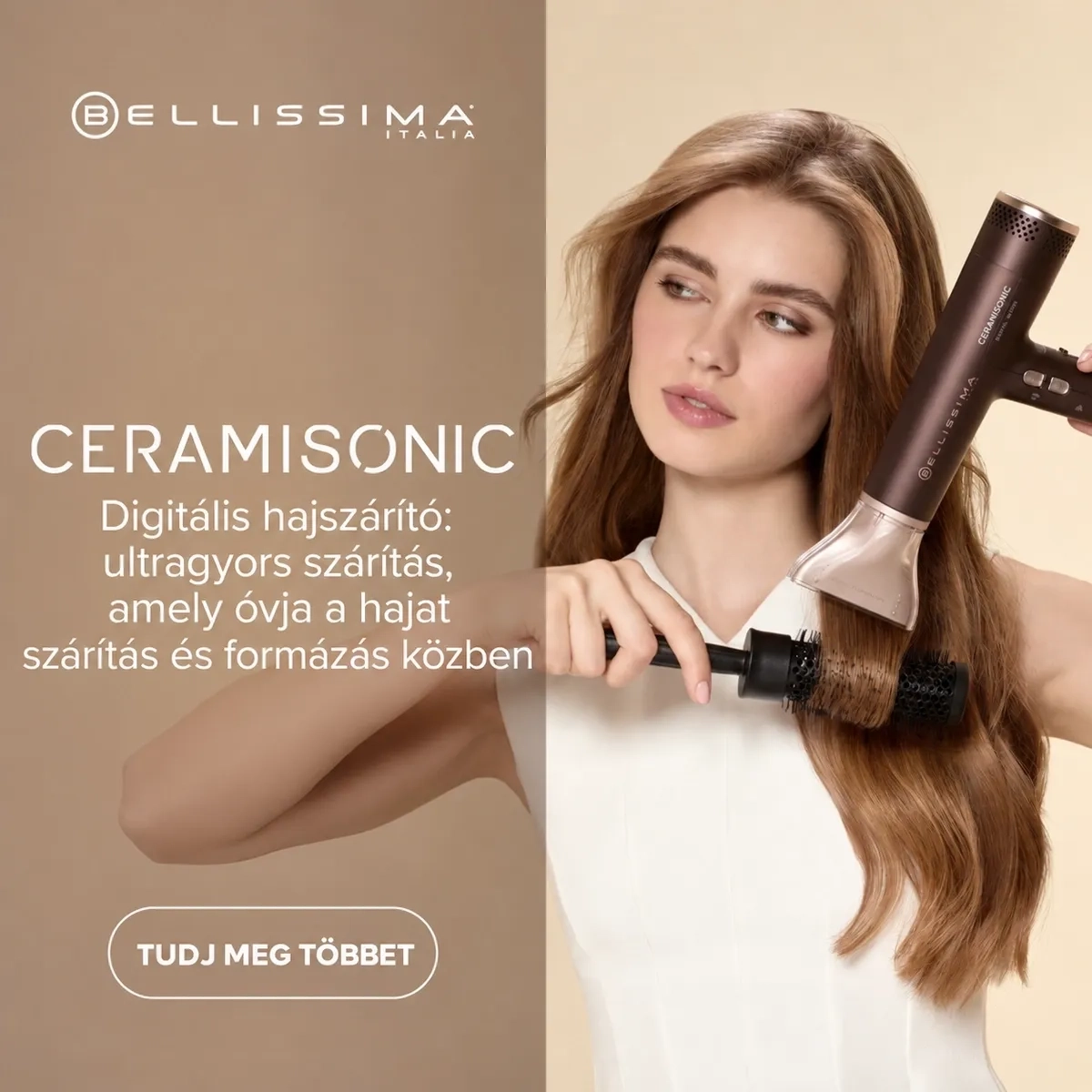 BELLISSIMA 21013 Digitális Hajszárító 1700 W Ceramisonic