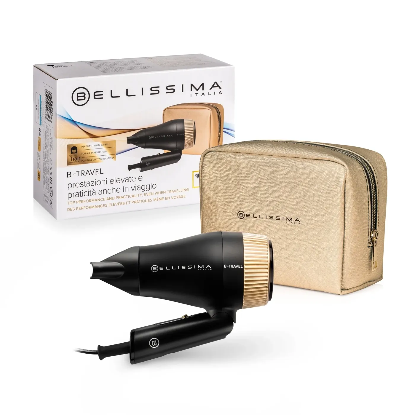 BELLISSIMA 11872 Utazó Hajszárító 1400 W B-Travel
