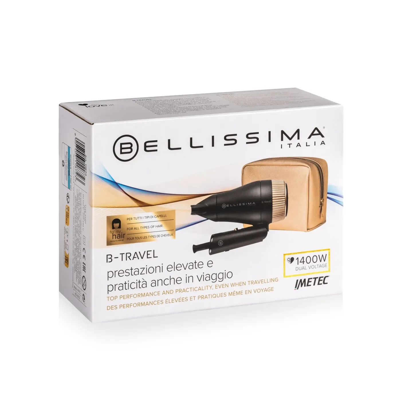 BELLISSIMA 11872 Utazó Hajszárító 1400 W B-Travel