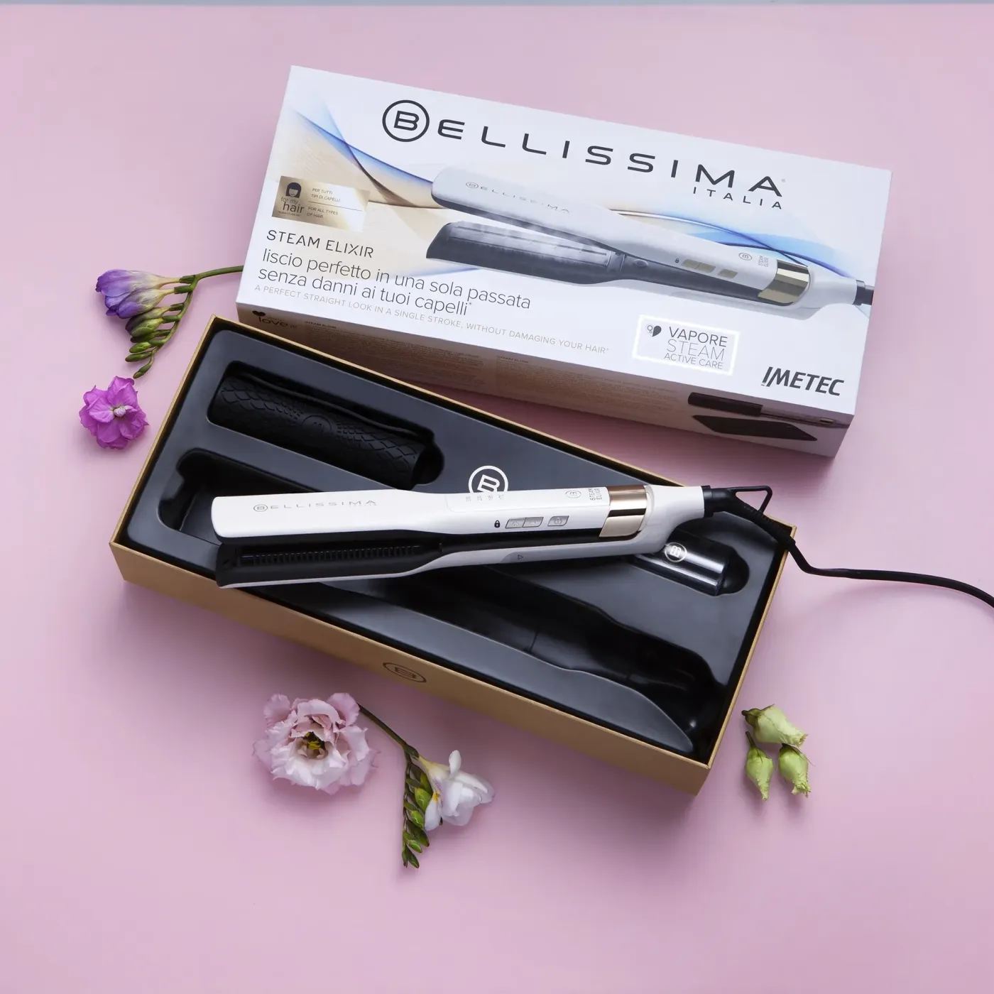 BELLISSIMA 11808 Professzionális Gőzölős Hajsimító Steam Elixir