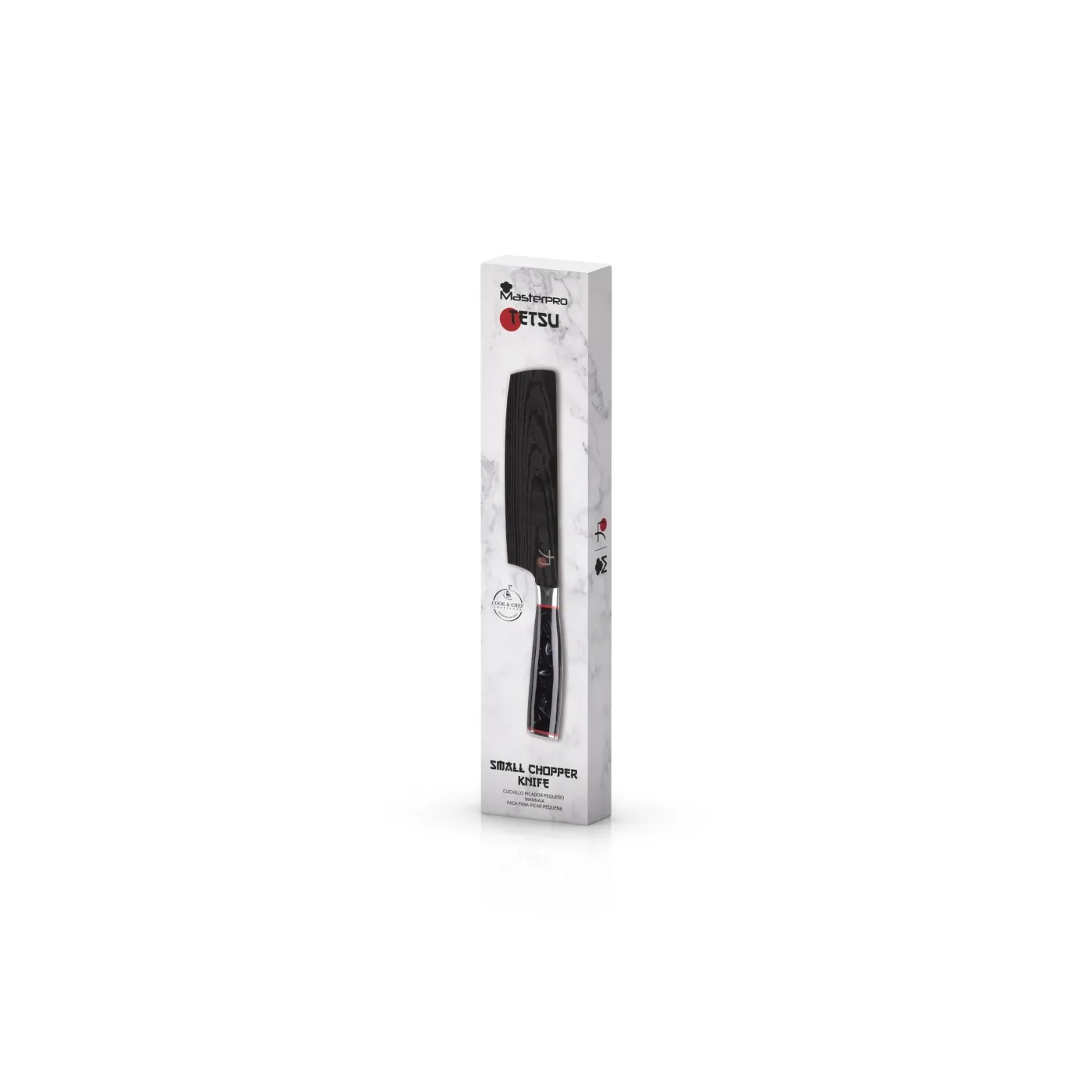 BERGNER MASTERPRO BGMP-4125-MBK Chopper Kés 17.5cm Tetsu